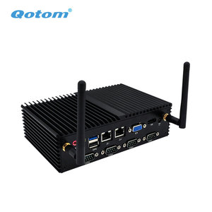 Qotom yüksek kalite Mini Host J1900 Quad Core işlemci Mini ana ünite PC fansız Barebone IPC HTPC POS bilgisayar IPC - Product Image 2
