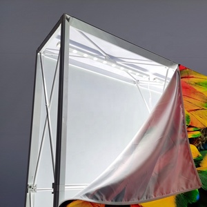 Stand d'exposition modulaire pliable OEM personnalisé en tissu SEG à tension, sans outil, 8ft 10ft, portable et réutilisable pour salons professionnels - Product Image 5