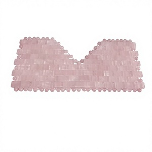 Rose Quartz Eye <b>Massage</b> Stone Cold Therapy Cover for Face Relaxation - Product Image 2