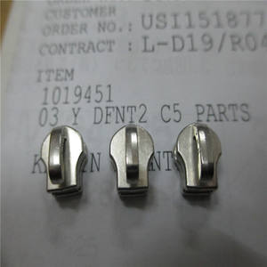 Pour Ykk <span class=keywords><strong>Excella</strong></span> No. 3 Extracteur de fermeture à glissière de tête Original importé métal écologique argenté brillant pour sacs/vêtements de maroquinerie - Product Image 2