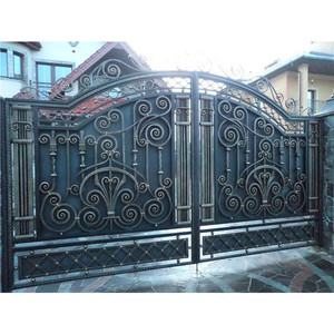 Puerta <span class=keywords><strong>de</strong></span> <span class=keywords><strong>Hierro</strong></span> Forjado <span class=keywords><strong>de</strong></span> Lujo <span class=keywords><strong>para</strong></span> Jardín, Diseño <span class=keywords><strong>de</strong></span> Reja <span class=keywords><strong>de</strong></span> Seguridad, Puerta Corredera Abatible, Puerta <span class=keywords><strong>de</strong></span> Entrada Principal - Product Image 2