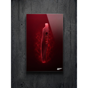Impression sur métal pour décoration murale, finition verre, « The Foundation of Crimson » - Product Image 2
