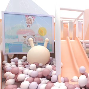 Mini Indoor Playground with Soft Play Sets <b>Slides</b> Ball <b>Pool</b> for Shopping Malls Customized Size & Design Over 500kg Capacity - Product Image 2