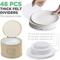 Boîte de rangement pour vaisselle en lin rigide de style européen, étanche, ensemble de rangement pour vaisselle de table pour la cuisine, tasse de festival incluse