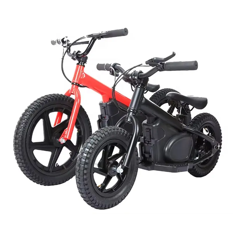 Nouveau vélo électrique pour enfants 12 pouces/16 pouces moyeu en nylon 24V scooter électrique pour enfants