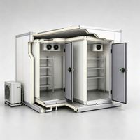 Chambre froide de grande capacité avec panneaux sandwich PU de 120 mm et fonctionnement silencieux pour les usines de préparation alimentaire