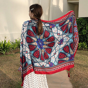 Summer Scarf <b>Shawls</b> <b>for</b> <b>Women</b>-Customized Color Durable Cotton Beach & Daily Use Sunscreen Protection All Seasons - Product Image 2