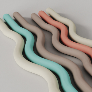 Barra de Yoga Premium de Forma Ovalada, Diseño Plegable, Construcción Duradera, Núcleo de Hierro Fundido, Revestimiento de Silicona Antideslizante, Uso en Gimnasios - Product Image 3