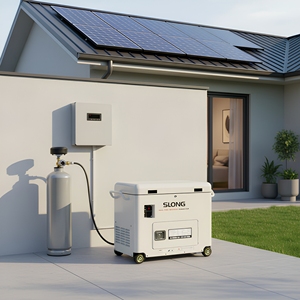 SLONG 10kw Residential <b>Generator</b> Silent <b>Generator</b> Gas <b>Generator</b> Dual Home Backup SmartGen <b>Solar</b> Hybrid - Product Image 1