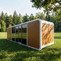 Offre Spéciale – Nouvelle Cabine Préfabriquée de Luxe en Acier Léger, Modèle Apple, Portable, 40 pieds, Bureau Modulaire Insonorisé, Conteneur Habitable