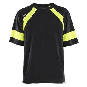 BLAKLADER - 3523103099334XL T-shirt avec Hi-Vis Noir/Jaune Hi-vis-EAN 7330509916773 HI-VIS WORKWEAR - Product Image 1