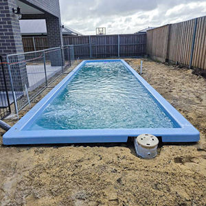 ชุดสระว่ายน้ำไฟเบอร์กลาสแบบฝังดินขนาด 12 เมตร คุณภาพสูง สำหรับใช้งานกลางแจ้ง พร้อมอุปกรณ์ครบชุด บรรจุในตู้คอนเทนเนอร์ - Product Image 4