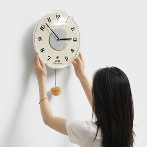 Wozoom Wall <b>Clock</b> Round Quartz <b>Battery</b> Powered Single Face For Living Room Home Decor - Product Image 2