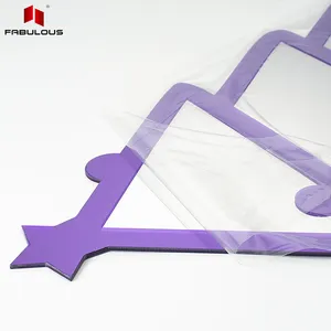 FABULOUS Irregular shape mirror laser cutting custom flexible unbreakable safe acrylic mirror