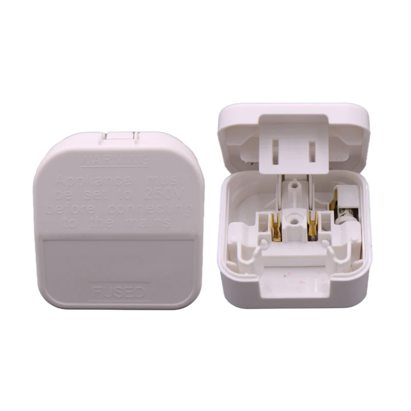 US 2Pin to UK  Mains Co<i></i>nnector  Co<i></i>nverter /Plug adapter  ACP travel adapter 10A (Japan/US/China)