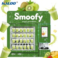 Distributeur automatique de smoothies Haloo 2025 avec écran tactile de 10 pouces, désinfection UV, intégration cloud, puissance de 800 W, fonction SDK pour