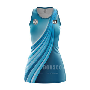 knee length dresses for ladies Custom new V-neck netball dresses  Heryi Sportswear
