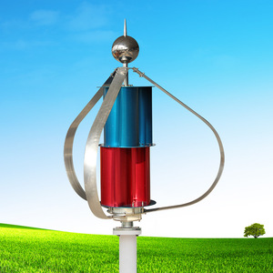 กังหันลมแกนตั้ง Q Type 100W 12V 24V พร้อมเครื่องกำเนิดไฟฟ้าแม่เหล็กแบบลอยตัว - Product Image 4