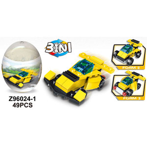 <span class=keywords><strong>3</strong></span>ใน1ไข่บิดประกอบการจราจรในเมืองรถเด็กปริศนา DIY อาคารบล็อก - Product Image 1