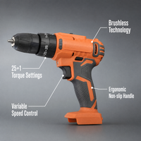 Perceuse sans fil au lithium, tournevis électrique, vitesse réglable, couple réglable, perceuse manuelle électrique pour le bois et le métal