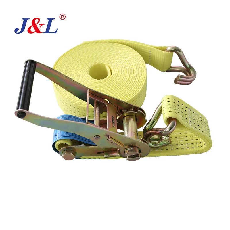Julisling cargo lashing belt con gancio rache 6T 3M auto retrattile tie down lunghezza e colore personalizzati OEM ODM factory