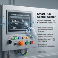 Equipo de Dosificación de Polímeros de Tres Cámaras, Sistema de Alimentación y Mezcla de Floculantes Totalmente Automático para Proyectos de Deshidratación de Lodos con Prensa de Filtro
