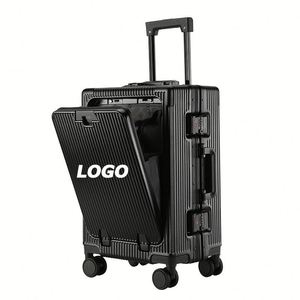 Modern Multifunction Front-Opening ABS/PC Frame Luggage Side Latch Large Capacity Spinner <b>Suitcase</b> TSA Lock Hard Shell Carry - Product Image 1