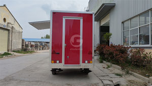 รถพ่วงขายอาหารรูปทรงสี่เหลี่ยมสำหรับใช้งานกลางแจ้ง พร้อมอุปกรณ์ครบครันสำหรับขายขนมมาร์ชเมลโลว์ บาร์บีคิวเคลื่อนที่ขนาดเล็ก พร้อมเครื่องทอดแบบฝังในตัวและเตาแบบเรียบ - Product Image 3