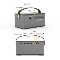 Projecteur intelligent 3D D402 LED DLP Android, mini projecteur portable mobile, projecteur domestique WIFI avec batterie intégrée