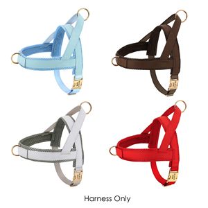 ปลอกคอสุนัขทำด้วยมือทำจากหนัง PU สายจูงสายรัดด้านในทำจากไนลอนและหัวเข็มขัดโลหะ - Product Image 6