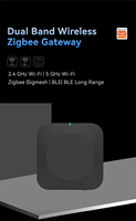 Tuya Zigbee Gateway Inalámbrico de Doble Banda, Hub de Automatización del Hogar Inteligente, BLE de Largo Alcance, Multi-modo, Sigmesh Gateway Hub THP01-ZB-V5