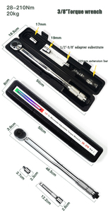 แรงบิดประแจวงล้อ1/2 3/8 1/4นิ้วกล้องส่องทางไกลซ็อกเก็ตประแจประแจที่มีความยืดหยุ่นปรับประแจมือเครื่องมือ - Product Image 5