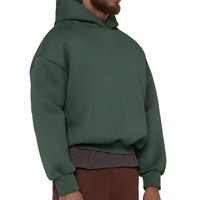 Sweat-shirt à capuche de haute qualité 500 g/m², 80 % coton, 20 % polyester, coupe ample, lourd, 600 g/m², sweat-shirt à capuche court pour hommes