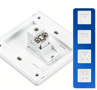 Conector Keystone Coaxial para TV, Conector Hembra CATV, Enchufe para Instalar en el Panel de la Pared para Conectar a la Televisión por Cable