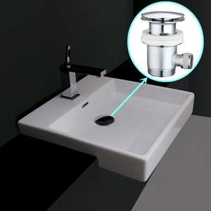 Factory Supply G 1 1/4 Brass Pop up Waste <strong>Set</strong> Basin <strong>Drain</strong> Kit with Lift <strong>Rod</strong> for Bathroom Sink Chrome Plated Sanitary Ware - Product Image 6