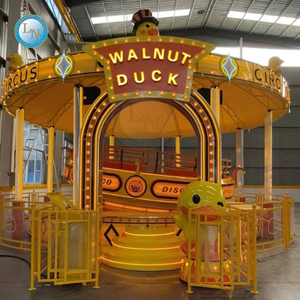 Manège à disque en forme <span class=keywords><strong>de</strong></span> petit canard jaune pour l'extérieur, parc, place, style européen, luxe, célébrité d'Internet, nouveau modèle, amusement pour enfants - Product Image 3