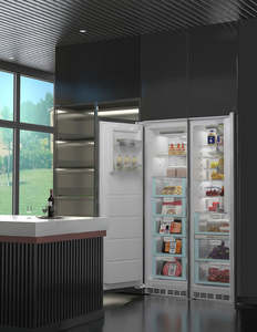 Réfrigérateur <span class=keywords><strong>encastrable</strong></span> combiné ZUNGUI BD-222WQB & BC-306WQB, largeur par unité de 560 mm, profondeur de 560 mm, idéal pour un usage domestique - Product Image 2