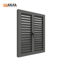 Commande en gros de persiennes en aluminium et verre pour l'extérieur des bâtiments résidentiels et commerciaux, persiennes de ventilation imperméables