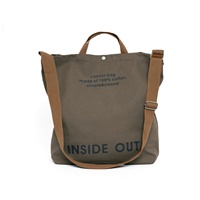 Nouvelle mode, vente en gros d'usine, sac fourre-tout en toile pour femme, imprimé en coton, sac en toile de grande taille pour le week-end