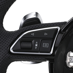Custom SLine Style Half Perforated Leather Steering Wheel for Audi <strong>A1</strong> A3 A4 A5 A6 A7 C6 C7 C8 B7 B8 B9 8P 8V RS3 RS4 RS6 RS7 Q5 - Product Image 3