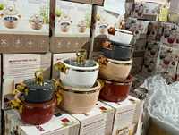 Ensemble de chauffe-plats Tianfa de haute qualité, en acier inoxydable moderne, compatible lave-vaisselle, taille jumbo, durable, 1L+2.5L+4.5L+6.5L, 4 pièces
