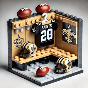 Kit de Construcción de Ladrillos para Sala de Almacenamiento Personal Detallada para Jugadores, Juguete de Construcción que Simula un Espacio <span class=keywords><strong>Real</strong></span>, Equipo de Fútbol Americano, Escala 1:12 - Product Image 1