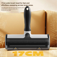 Poignée amovible matériau ABS solide auto-nettoyant réutilisable Pet Roller Brush Brosse pour chien Pet Cat Hair Remover Lint Roller Brush