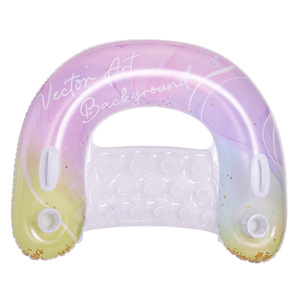 Xiaolu U-Shaped <b>Inflatable</b> Floating Lounger PVC Adult Swim Ring <b>Pool</b> <b>Float</b> Chair - Product Image 5