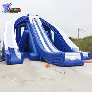 Sıcak satış su parkı şişme slayt inanılmaz büyük şişme slayt şişme üçlü slayt - Product Image 3