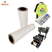 Film de transfert thermique DTF personnalisé Qinyu, impression numérique de logos, rouleaux de films pour textiles, designs durables pour transfert sur t-shirts