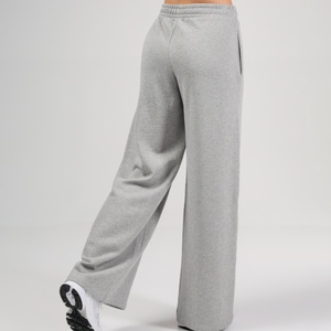 Pantalones Deportivos de Alta Calidad para Mujer, Impresión de Logotipo Personalizado, Color Sólido, Transpirables, de Felpa de Algodón, Corte Holgado, Pierna Ancha - Product Image 4