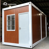 Maison conteneur démontable 20 pieds, bureau conteneur personnalisé, bureau conteneur avec salle de bain