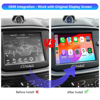 Kit de Módulo Decodificador Inalámbrico Apple CarPlay y Android Auto para Actualización de Pantalla OEM de Maserati Ghibli 2014-2016