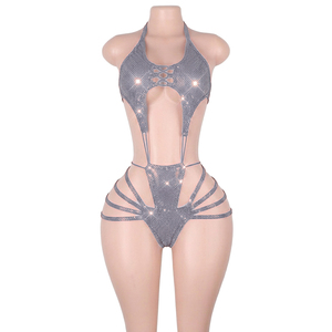 Ropa de Baile Exótica al por Mayor, Trajes de Pole Dance con Lentejuelas Plateadas, Ropa de <span class=keywords><strong>Club</strong></span>, Lencería, Bodysuits, Conjuntos de <span class=keywords><strong>Striptease</strong></span> - Product Image 6